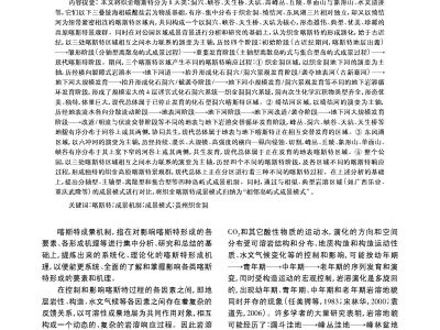 贵州织金洞世界地质公园喀斯特成景机制及模式研究_韦跃龙