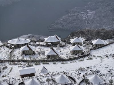 2024年织金洞世界地质公园的第一场雪